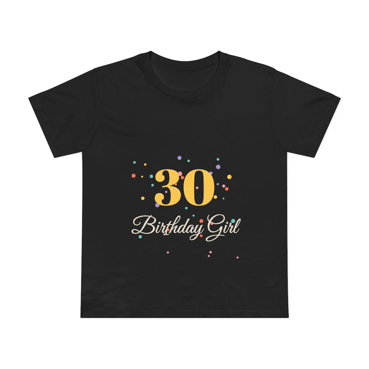 Women's Maple Tee – birthday design in Black example