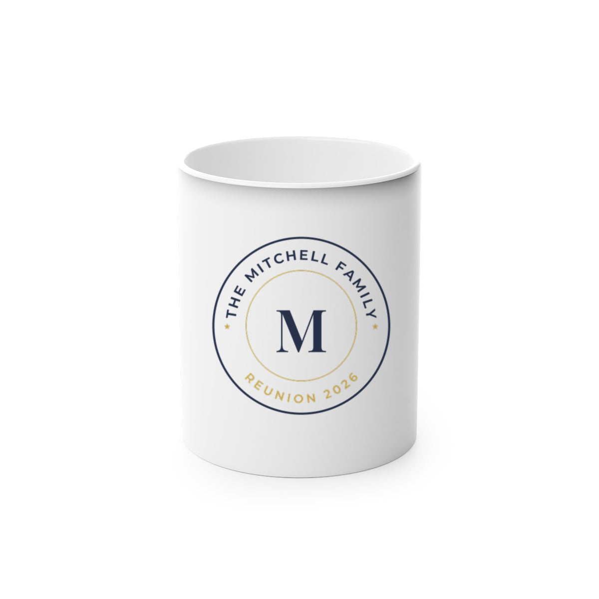 Magic Colour-Changing Mug – family badge design example