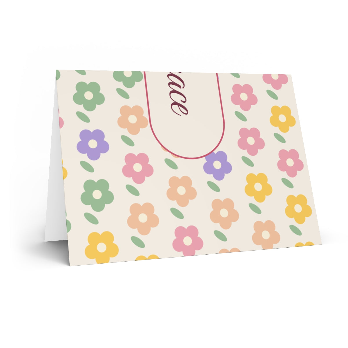 Greeting Card – floral name design example
