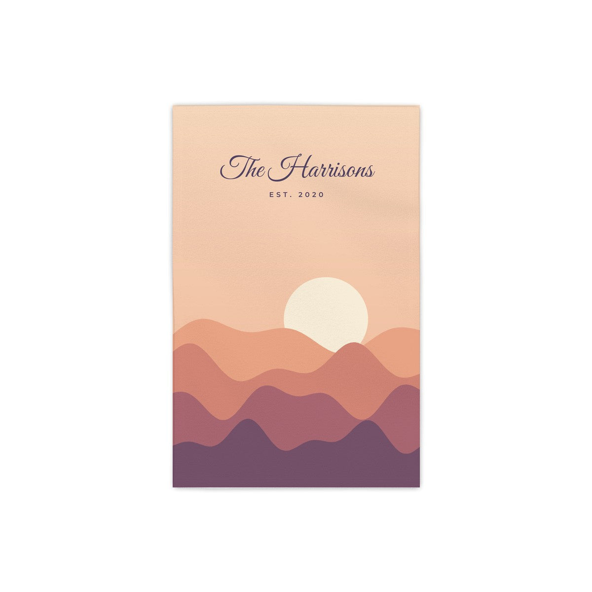 Beach Towel – sunset landscape design example