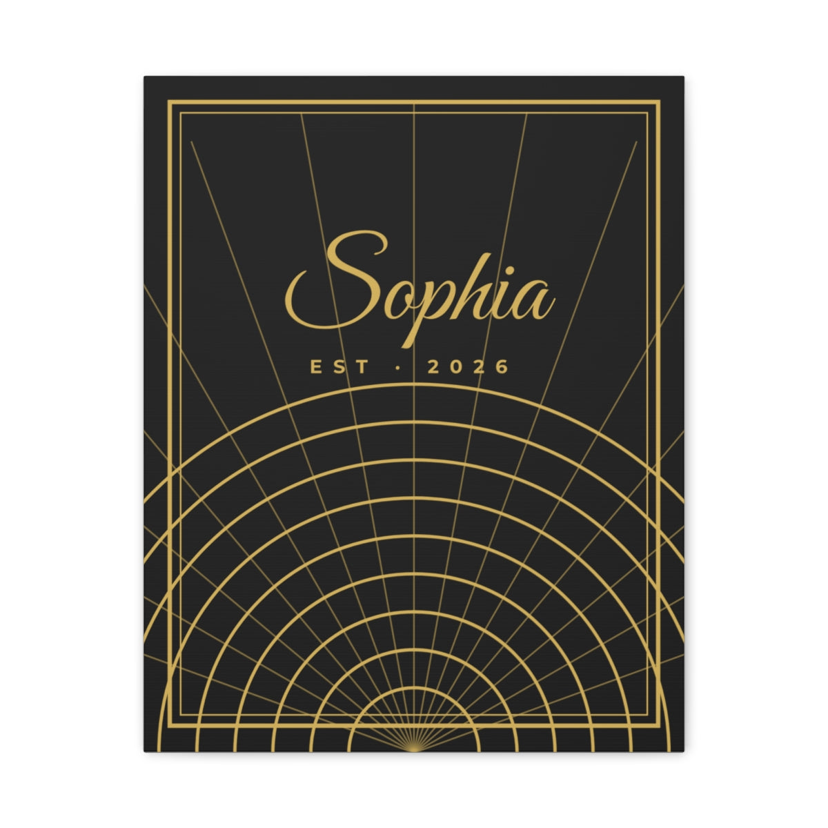 Canvas Print – Art Deco gold design example