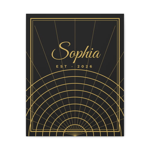 Canvas Print – Art Deco gold design example