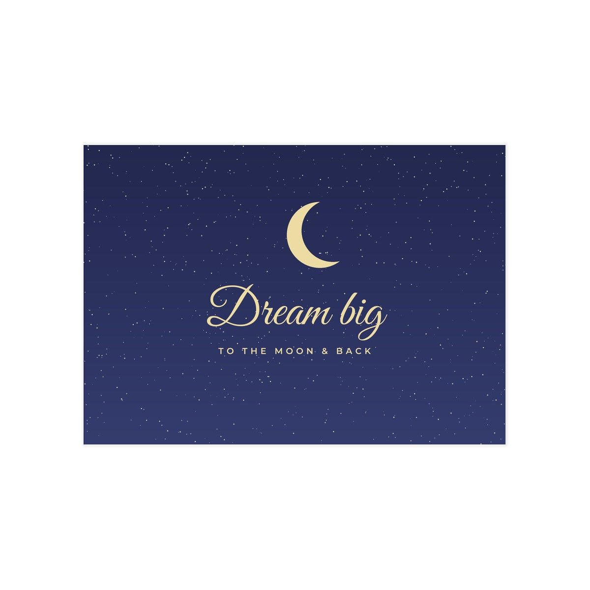 Photo Print – night sky design example