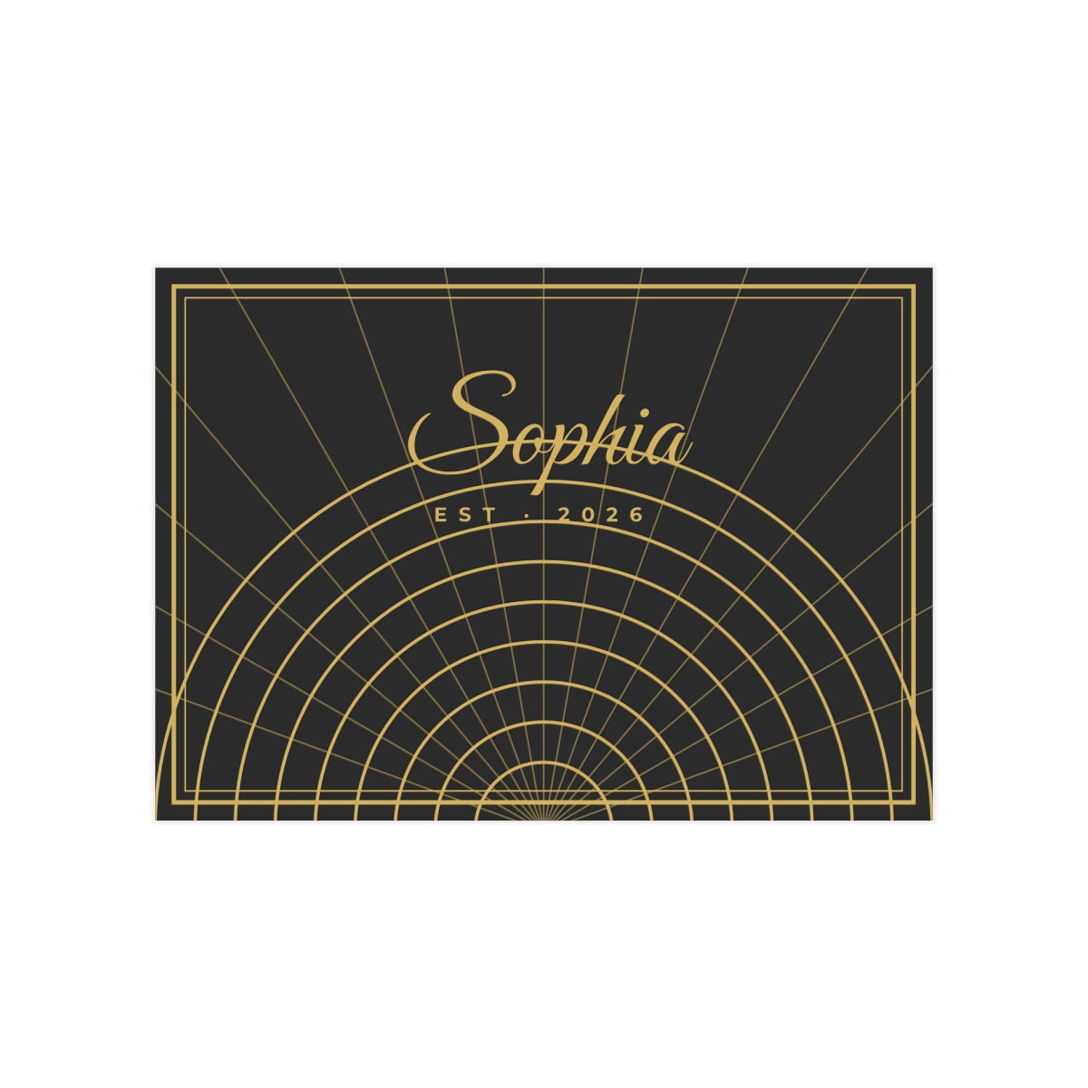 Photo Print – Art Deco gold design example