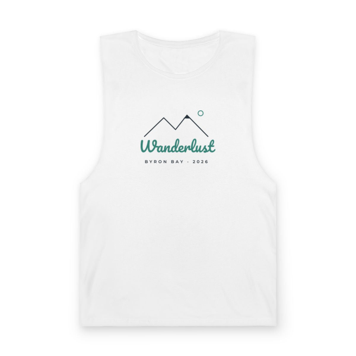 Unisex Barnard Tank – Wanderlust design in White example