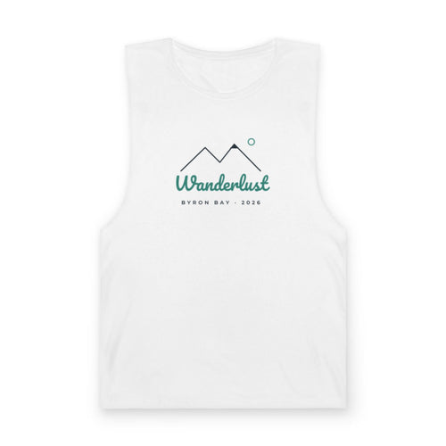 Unisex Barnard Tank – Wanderlust design in White example