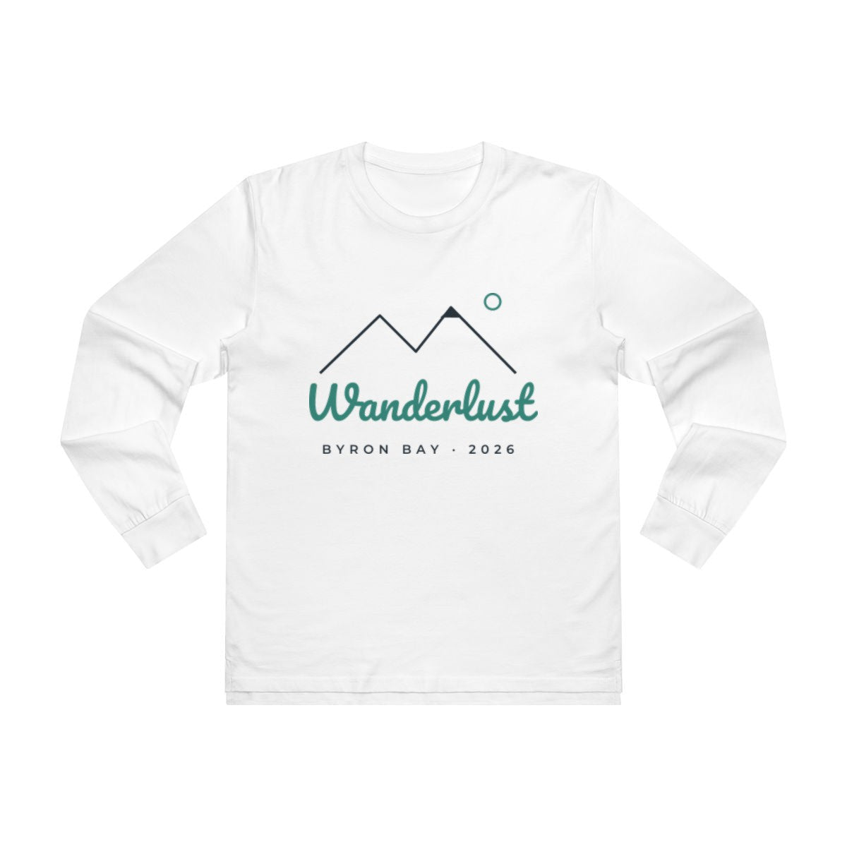 Men's Base Longsleeve Tee – Wanderlust design in White example