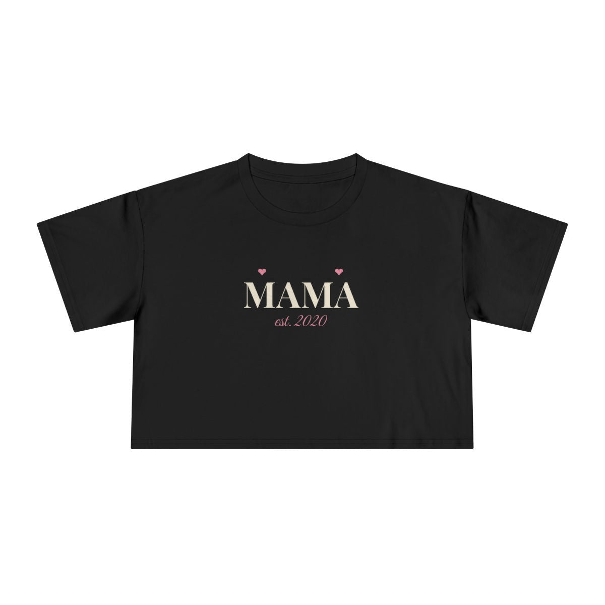 Women's Crop Tee – Mama design in Black example