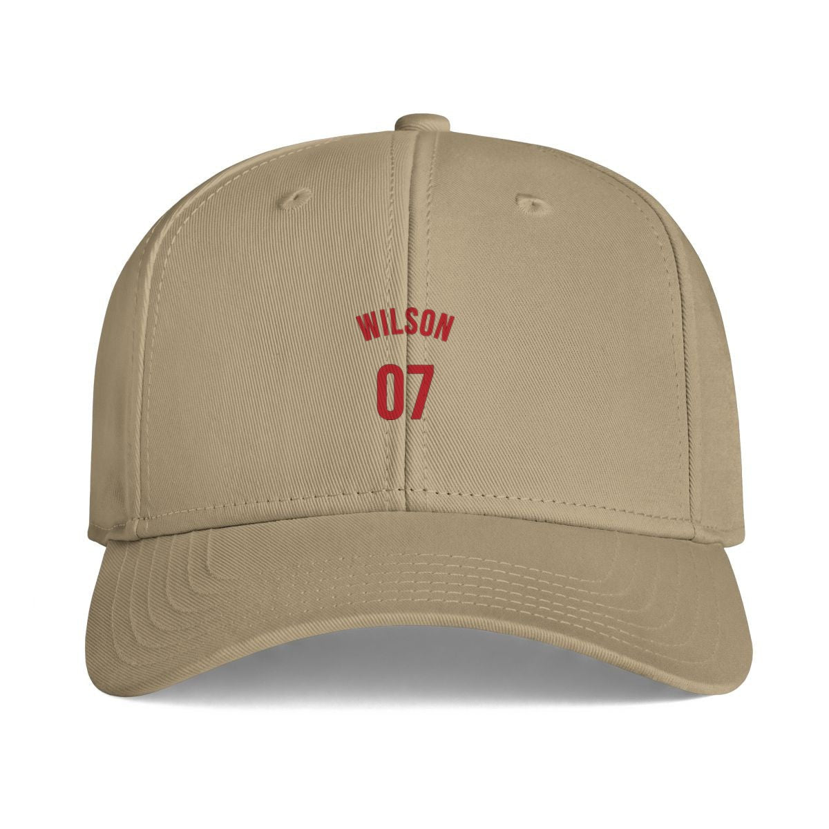 Cap – varsity name & number in Sand example